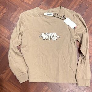 HTG Kids Long Sleeve Tan Tee